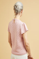 Sirdar No.1 DK Pattern 10663 - Scalloped Sleeve Sweater