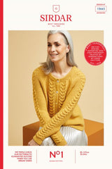 Sirdar No.1 DK Pattern 10665 - Scallop Stitch Short Cardi