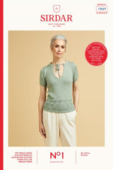 Sirdar No.1 DK Pattern 10669 - Notch Neck Top
