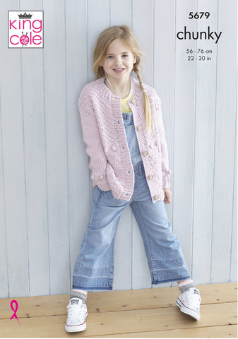 King Cole Subtle Drifter Chunky Pattern 5679 - Sweater & Cardigan