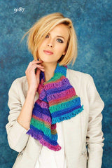 Stylecraft Cabaret DK Crochet Pattern 9187 - Scarf & Shawl - NOW €1.00