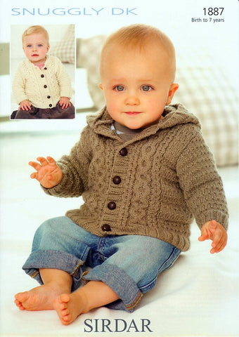 Sirdar Snuggly DK Pattern 1887 -  Jackets