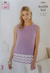 King Cole Bamboo Cotton DK Pattern 5622 - Sweater & Top