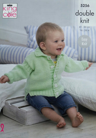 King Cole Big Value Baby DK Pattern 5256 - Jackets