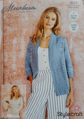 Stylecraft Moonbeam DK Pattern 9624 - Cardigan & Jumper - NOW €1.00