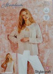 Stylecraft Moonbeam DK Pattern 9625 - Cardigan & Vest - NOW €1.00