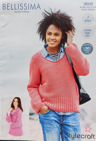 Stylecraft Bellissima DK Pattern 9698 - Sweaters