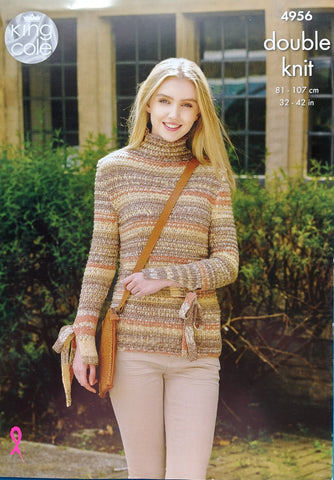 King Cole Drifter DK Pattern 4956 - Sweaters