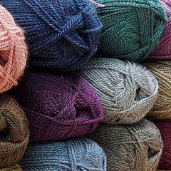 Stylecraft Highland Heathers Pattern 9792 - Round Neck and Cowl Neck Tunics