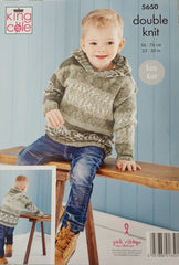 King Cole Fjord DK Pattern 5650 - Sweater & Hoodie