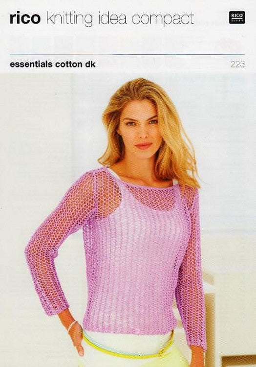 Rico Essentials Cotton DK Pattern 223 - Lacy Top