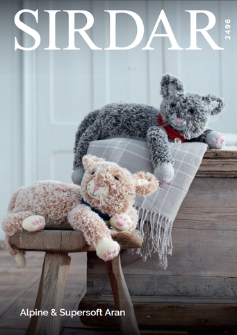 Sirdar Alpine Super Chunky & Supersoft Aran Pattern 2496 - Cats