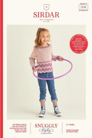 Sirdar Snuggly Replay DK Pattern 2538 - Beautiful Colourful Sweater