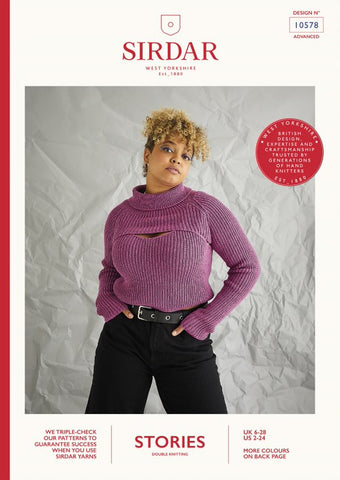 Sirdar Stories DK Pattern 10578 - Top & Arm Warmers
