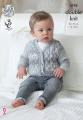 King Cole Drifter DK for Baby Pattern 4798 - Cardigans & Waistcoats