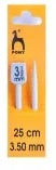 Pony Knitting Needles Pony - Plastic/Aluminium 25cm long