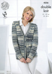 King Cole Drifter DK Pattern 4256 - Cardigan & Waistcoat