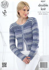 King Cole Drifter DK Pattern 4257 - Cardigan & Sweater