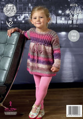 King Cole Shine Pattern 4376 - Cardigan and Top