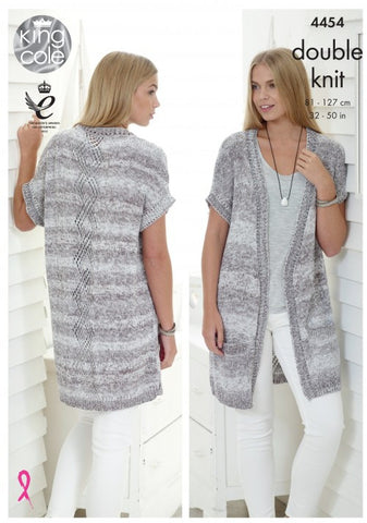 King Cole Vogue DK Pattern 4454 - Long & Short Waistcoat - NOW €1.00