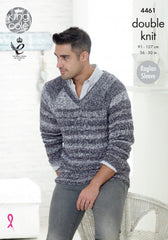 King Cole Vogue DK Pattern 4461 - Men’s Sweaters
