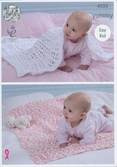 King Cole Yummy Pattern 4533 - Blankets