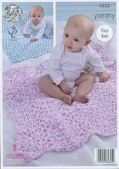 King Cole Yummy Pattern 4533 - Blankets