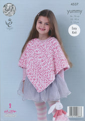 King Cole Yummy Pattern 4537 - Ponchos