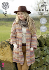King Cole Drifter Chunky Pattern 4603 - Ladies Jackets