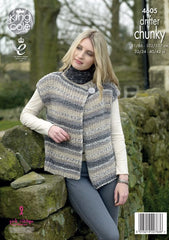 King Cole Drifter Chunky Pattern 4605 - Ladies' Waistcoats