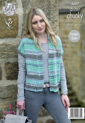 King Cole Drifter Chunky Pattern 4607 - Ladies' Waistcoats