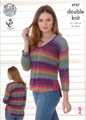 King Cole Shine DK Pattern 4727  Sweater & Cardigan - NOW €1.00