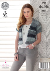 King Cole Shine DK Pattern 4727  Sweater & Cardigan - NOW €1.00