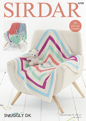 Sirdar Snuggly DK Pattern 4749 - Blankets