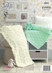 King Cole Yummy Pattern 4822 - Blankets