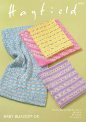 Hayfield Baby Blossom DK Pattern 4840 - Blankets