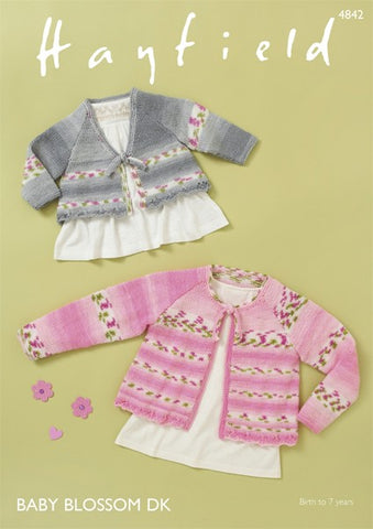 Hayfield Baby Blossom DK Pattern 4842 - Cardigans