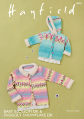 Hayfield Baby Blossom DK & Snuggly Snowflake DK Pattern 4845 - Jackets