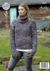 King Cole Big Value Tonal Chunky Pattern 4881 - Sweaters