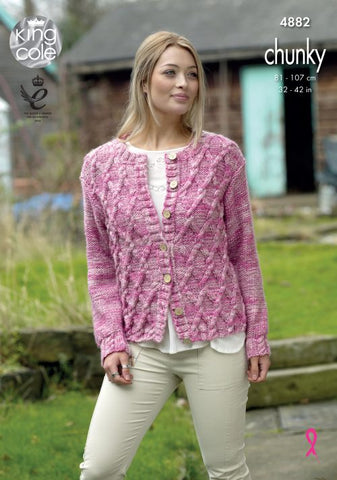 King Cole Big Value Tonal Chunky Pattern 4882 - Sweater & Cardigan