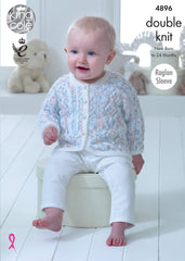 King Cole Cherish Dash & Cherished DK Pattern 4896 - Baby Set