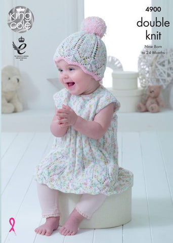 King Cole Cherish Dash & Cherished DK Pattern 4900 - Baby Set