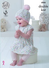 King Cole Cherish Dash & Cherished DK Pattern 4900 - Baby Set
