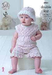 King Cole Cherish Dash & Cherished DK Pattern 4901 - Baby Set