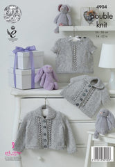 King Cole Baby Pure DK Pattern 4904 - Cardigans & Sweater
