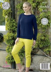 King Cole Luxury Merino DK Pattern 4932 - Sweaters