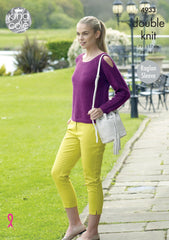 King Cole Luxury Merino DK Pattern 4933 - Cardigan & Sweater with keyhole sleeves