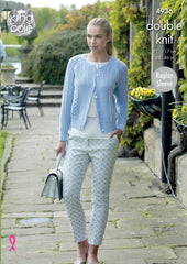 King Cole Luxury Merino DK Pattern 4936 - Sweater & Cardigan