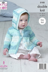 King Cole Cottonsoft Baby Crush DK Pattern 5102- Coats & Hat