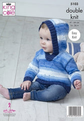 King Cole Cottonsoft Baby Crush DK & Cottonsoft Pattern 5103 - Sweaters